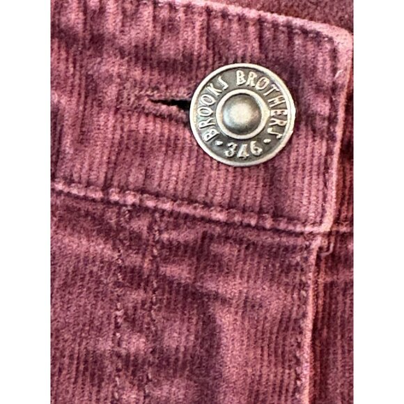 346 Brooks Brothers Natalie Fit Corduroy Woman's Purple Pant’s Size 12 - Picture 4 of 6